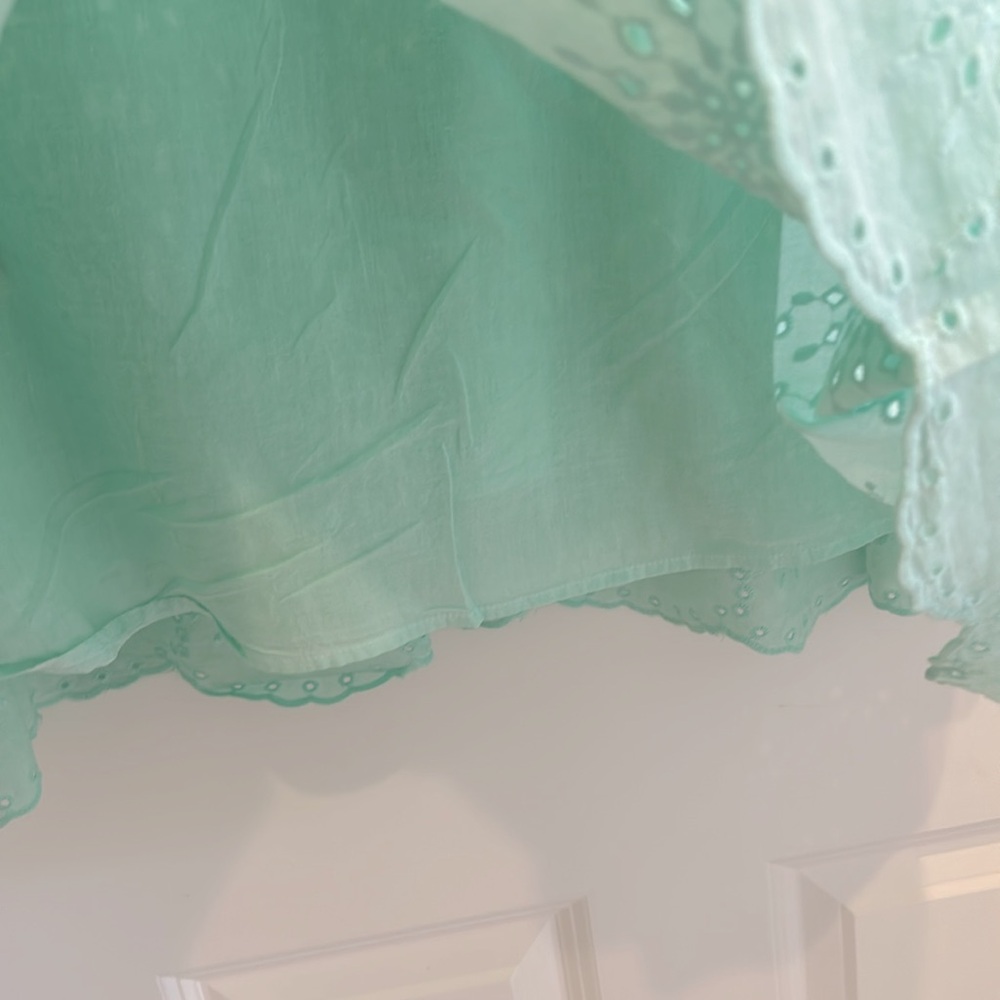 STEVE MADDEN BB Dakota The Papaya Babydoll Dress Aqua Green Size S NWT - Picture 4 of 5